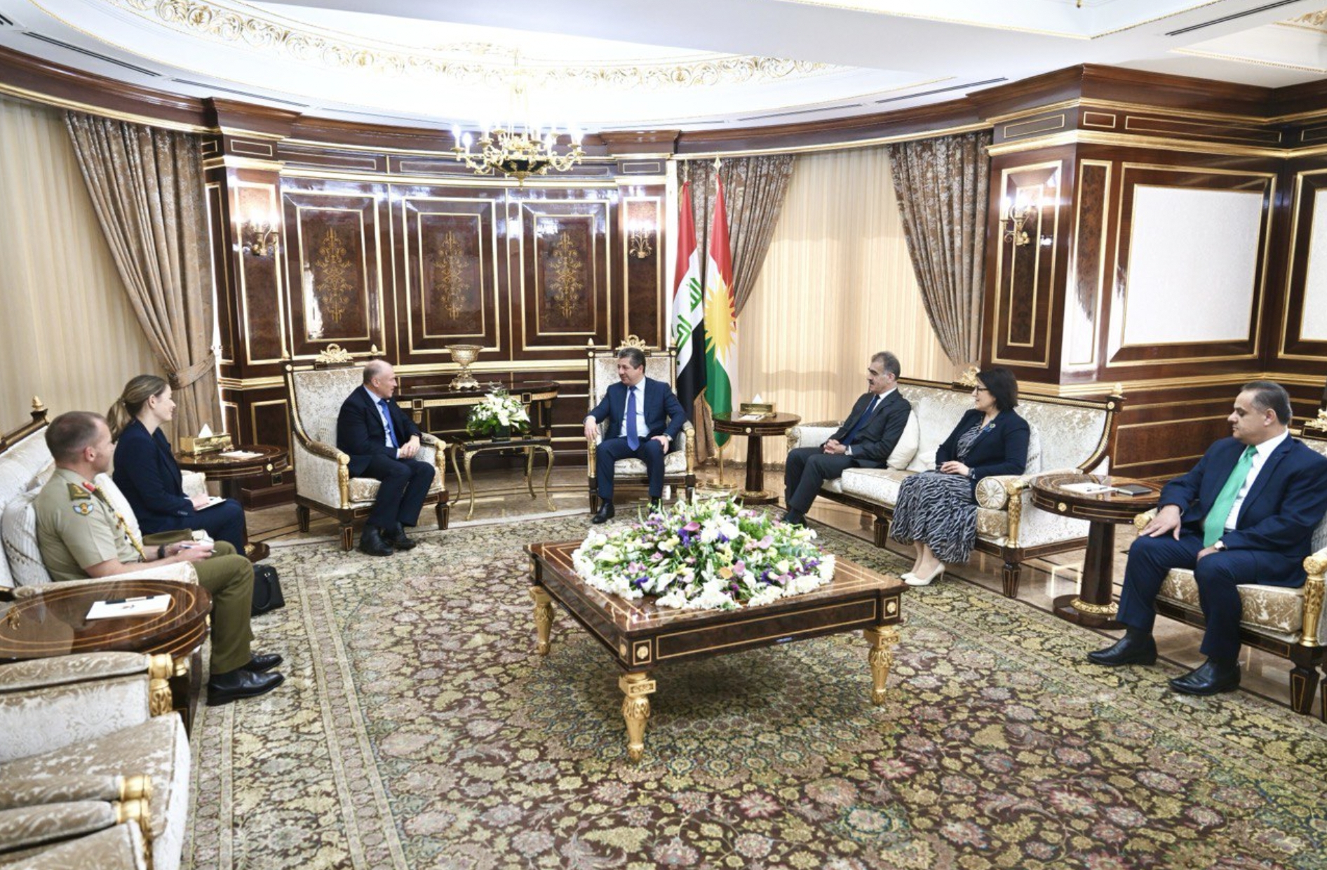 مەسرور بارزانی و باڵوێزی ئوسترالیا چارەسەرکردنی کێشەکانی نێوان هەولێر و بەغدایان تاوتوێ کرد