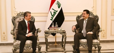 Kurdistan PM Masrour Barzani Meets with Iraqi PM Mohammed Al-Sudani in Baghdad