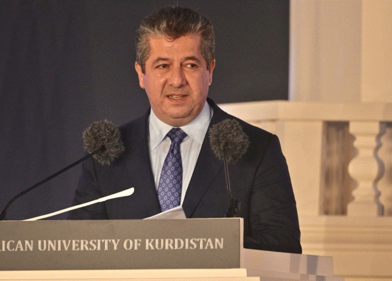 ســـەرۆکوەزیران مەسرور بارزانی: ئایندەی نیشتمانەکەمان بەندە بە هەوڵ و کۆششی نەوەکانی داهاتوومان