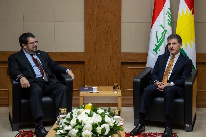 President Nechirvan Barzani and US Embassy Charge d’Affaires discuss relations