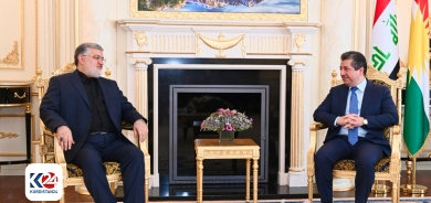 Serokwezîr Mesrûr Barzanî pêşwaziya şandeke Komara Îslamî ya Îranê dike