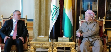 ســـەرۆک بـــارزانـــی پێشوازی لە پارێزگاری واست و شاندێکی هاوپەیمانێتیی واست ئەجمەل دەکات