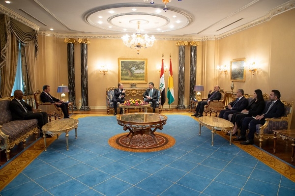 Serokê herêmê li gel balyozê Franseyê civiya