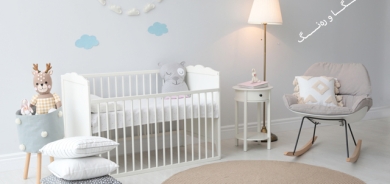 دیكۆر و ڕەنگی تایبەت بە ژووری نووستن بۆ تازە لەدایكبووان