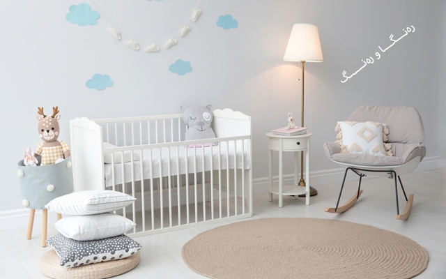 دیكۆر و ڕەنگی تایبەت بە ژووری نووستن بۆ تازە لەدایكبووان