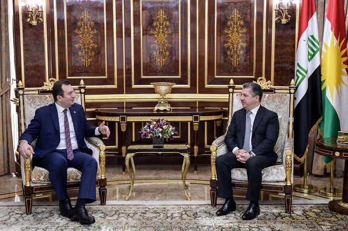 Kurdistan Prime Minister Masrour Barzani Meets New Turkish Consul General
