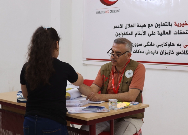 لە پێشوازیی جەژنی پیرۆزی قورباندا  زیاتر لە 4 ملیۆن و 500 هەزار دۆلار بەسەر ئازیزان(منداڵانی بێباوك)دا دابەش دەكرێت