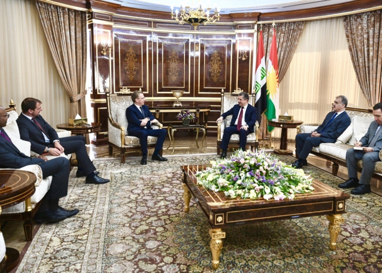 مەسرور بارزانی و باڵوێزی فەرەنسا چارەسەرکردنی کێشەکانی نێوان هەولێر و بەغدایان تاوتوێ کرد