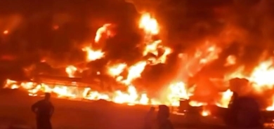 حريق كبير في أحد مصافي أربيل