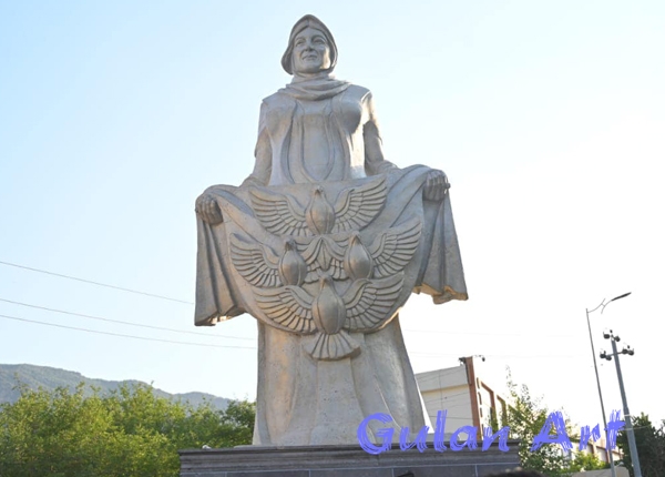 لە شەقڵاوە..پەردە لەسەر پەیكەری (دایكە حەلیمە) لادرا