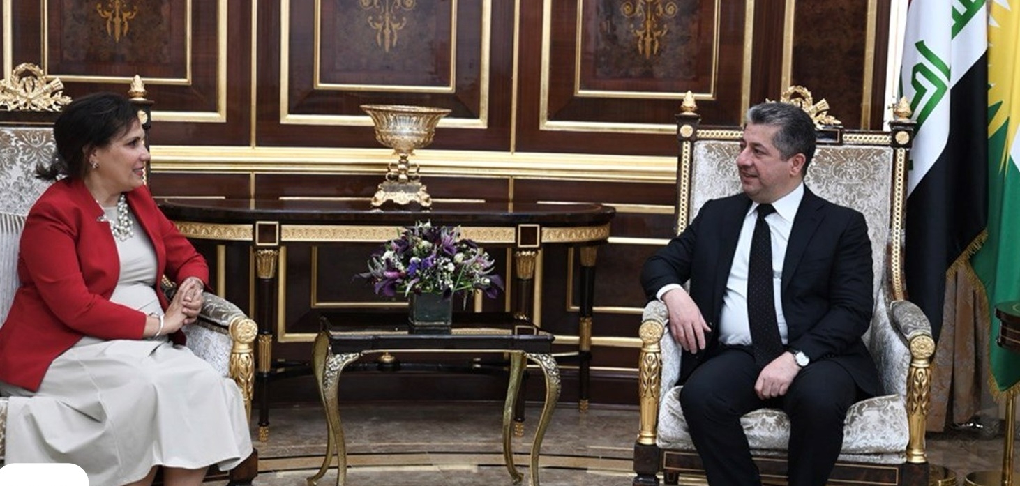 رئيس حكومة إقليم كوردستان يستقبل المديرة الإقليمية لصندوق الأمم المتحدة للسكان