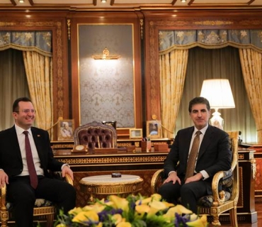 سه‌رۆكى هه‌رێمى كوردستان پێشوازى له‌ كونسوڵى گشتيى نوێى توركيا كرد