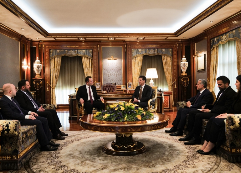 سه‌رۆكى هه‌رێمى كوردستان پێشوازى له‌ كونسوڵى گشتيى نوێى توركيا كرد