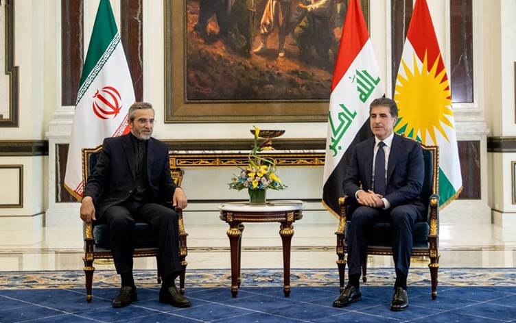 نيجيرفان بارزاني وعلي باقري يؤكدان أهمية العلاقات الثنائية على أساس حسن الجوار