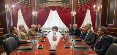 Serok Barzanî pêşwaziya şandekî Partiya Demokrata Pêşverûya Kurd li Sûriye kir