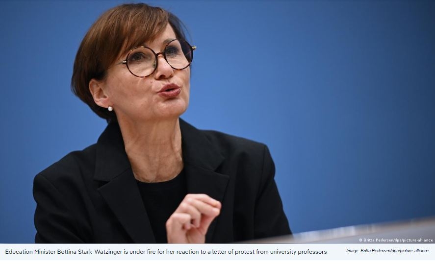 German Education Minister Faces Criticism Over Freedom of Expression