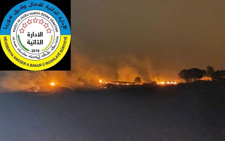 Rêveberiya Xweser li ser şewata li Mêrdîn û Amedê daxuyanî da