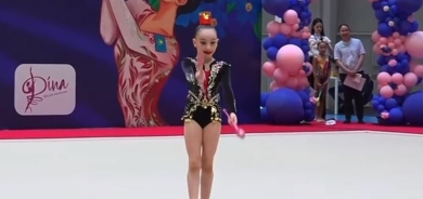 Kazagistan.. Kiçeke Kurd a yarîzana cimnastikê pileya yekê û medalyaya zêrî bi dest xistin