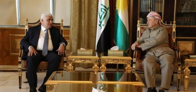 ســـەرۆک بــــارزانـــی پێشوازی لە فاڵح فەیاز سەرۆکی دەستەی حەشدی شەعبی دەکات