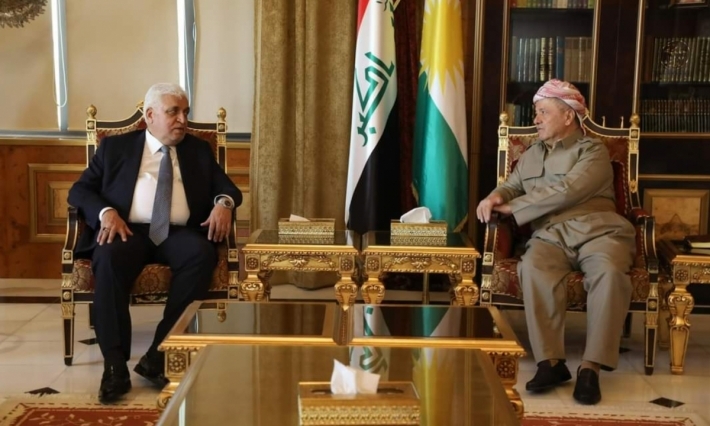 Serok Barzanî pêşwaziya Serokê Desteya Heşdî Şeibî kir