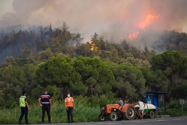 Agireke mezin bi daristanên Îzmîrê ket