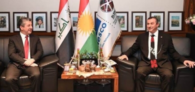 سەرۆکی حکوومەتی هەرێمی کوردستان سەردانی باڵاخانەی پارێزگای سلێمانی کرد و لەلایەن هەڤاڵ ئەبوبەکر، پارێزگاری سلێمانی پێشوازی لێکرا