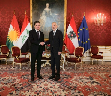 سەرۆكی هەرێمی كوردستان  نێچيرڤان بارزانى له‌ ڤيه‌ننا: نه‌مسا خوازياره‌ بره‌و به‌ په‌يوه‌نديى سياسى و ئابوورى بدات