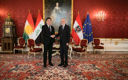 سەرۆكی هەرێمی كوردستان  نێچيرڤان بارزانى له‌ ڤيه‌ننا: نه‌مسا خوازياره‌ بره‌و به‌ په‌يوه‌نديى سياسى و ئابوورى بدات