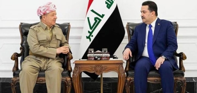 ســــەرۆک بارزانی لەگەڵ محەممەد شیاع سوودانی، سەرۆکوەزیرانی عێراق کۆ بووەوە و چەند پرسێکیان تاوتوێ کرد.