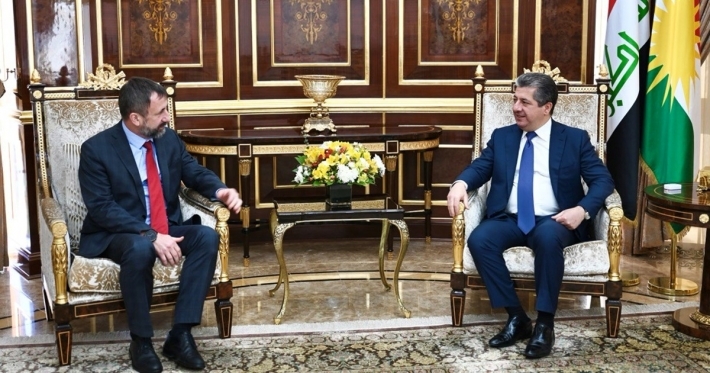 مسرور بارزاني يستقبل سفير جمهورية التشيك لدى العراق