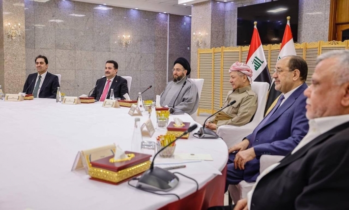 بحضور الرئيس بارزاني .. اجتماع الإطار التنسيقي يؤكد على حل القضايا العالقة بين أربيل وبغداد وفق القانون والدستور