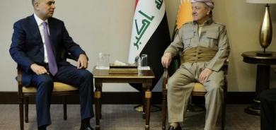 Serok Barzanî li gel Parêzgarê Besreyê civiya