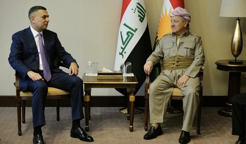 Serok Barzanî li gel Parêzgarê Besreyê civiya