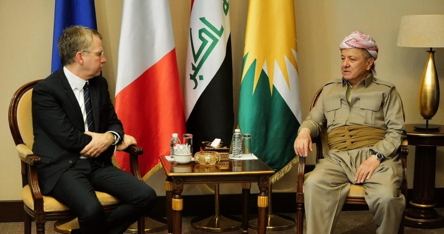 Serok Barzanî û balyozê Franseyê civiyan