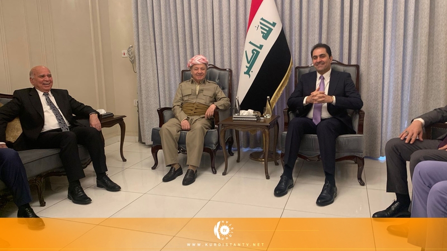 Serok Barzanî û Muhsên Mendelawî civiyan