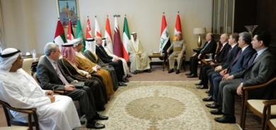 ســـــەرۆک بارزانی پێشوازی لە شاندێکی هاوبەشی باڵیۆزانی هەشت وڵاتی عەرەبی دەکات