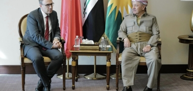 ســــەرۆک بــــارزانی پێشوازی لە باڵیۆزی تورکیا لە عێراق دەکات