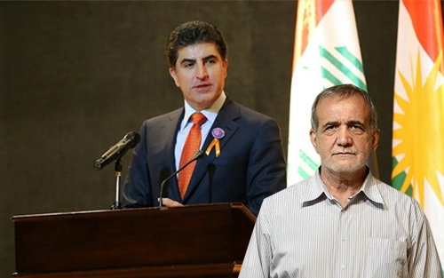 ســـەرۆکی هەرێمی کوردستان  نێچیرڤان بارزانی:   پیرۆزبایی لە مەسعود پزیشکیان، سەرۆککۆماری هەڵبژێردراوی نوێی ئێران ده‌كه‌م