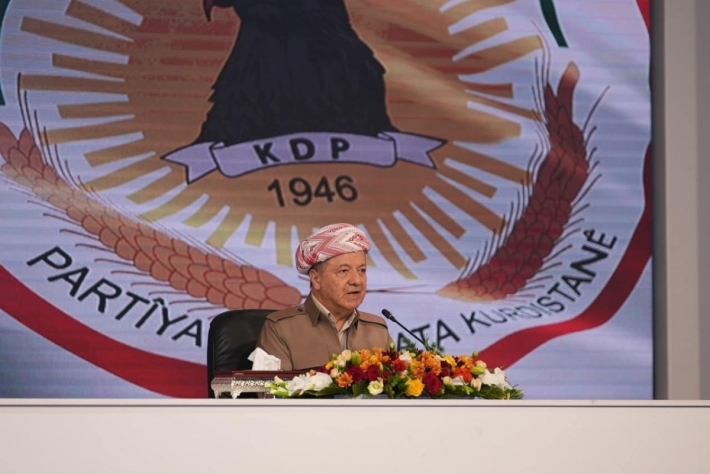 Serok Barzanî li gel beşek ji rêxistinên navxwe yên PDKê civiya