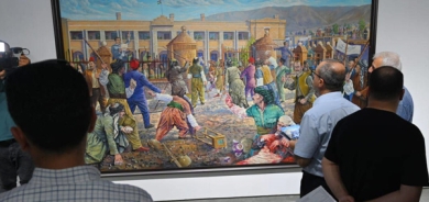 هونەرمەند(ئاکۆ غەریب)پێشانگەیەكی تایبەتی شێوەكاری كردەوە