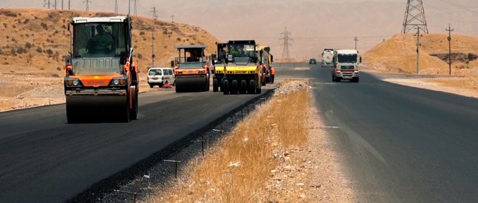بكلفة 138 مليار دينار.. مواصلة العمل في مشروع طريق دربنديخان - كلار