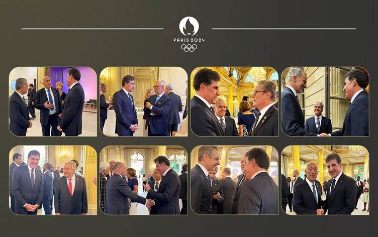 Nêçîrvan Barzanî li Parîsê gelek serkirdeyên cîhanê dîtin