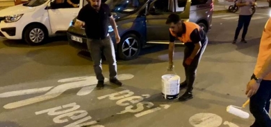 Li Kerboranê jî nivîsên Kurdî yên li ser rê hatin jêbirin