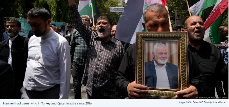 Regional and International Reactions Following the Killing of Hamas Leader Ismail Haniyeh