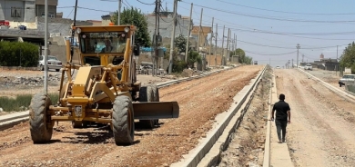 أربيل: بكلفة 400 مليون و387 ألف دينار.. انطلاق مشروع سفلتة طريق حي شهيدان المزدوج