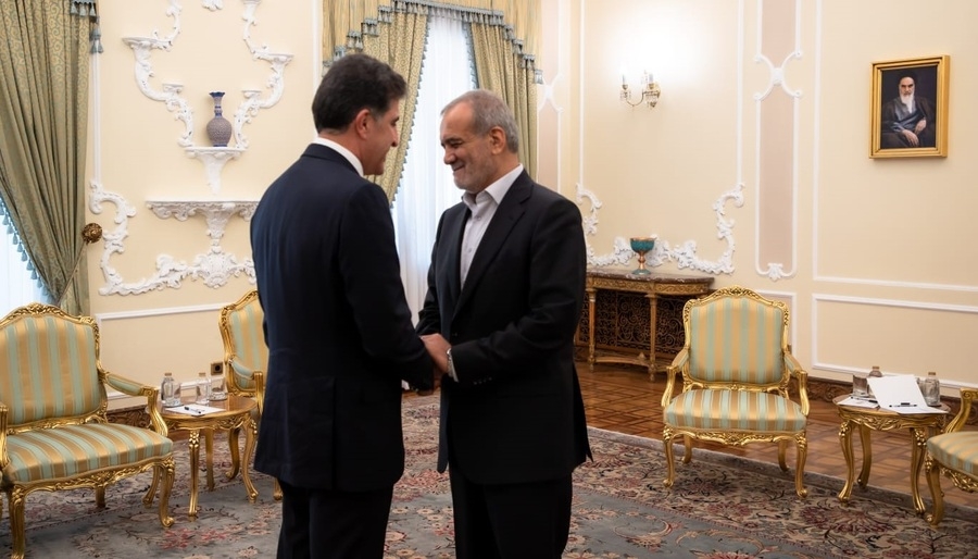 Serokê herêmê li gel Serokkomarê Îranê civiya