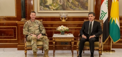 President Nechirvan Barzani meets with the Commander of the Combined Joint Task Force