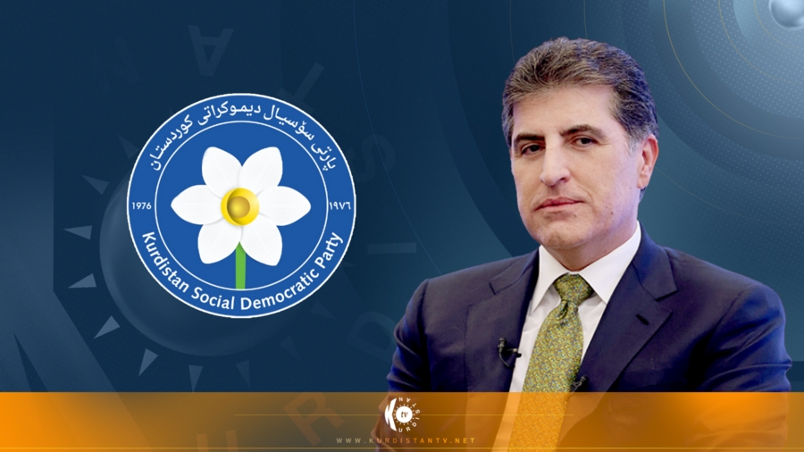 Nêçîrvan Barzanî pîrozbayî li Mihemed Hecî Mehmûd dike