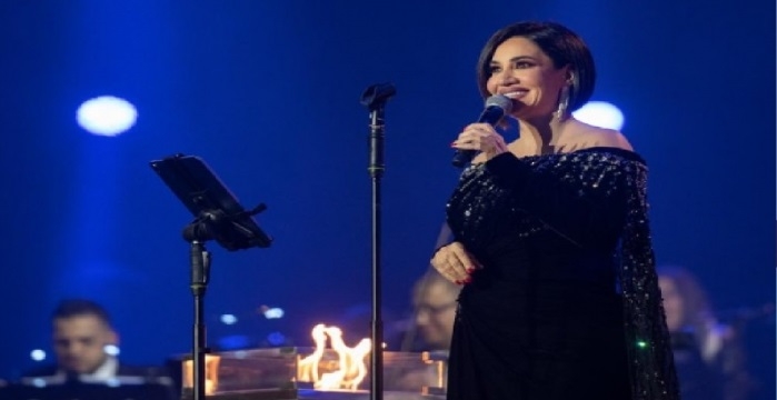 النجمة اللبنانية ديانا حداد تحيى حفلاً فنياً في أربيل