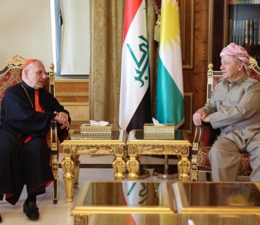 ســـەرۆك بــــارزانـــی پێشوازی لە سەرۆكی كەنیسەی كلدان لە عێراق و جیهان دەكات